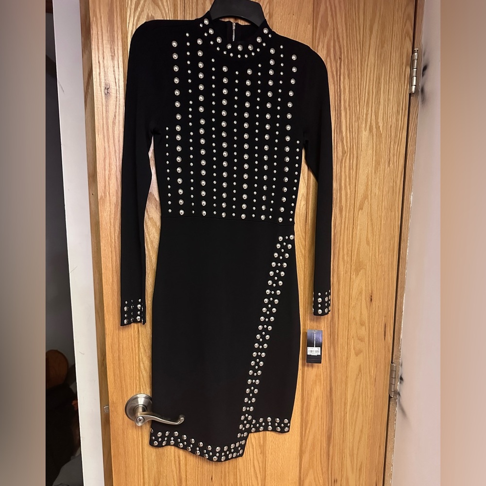 Inc dress NWT embellished with silver studs dress xs